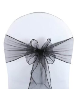 Noeud de chaise Organza Noir