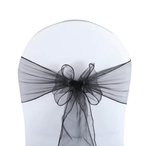 Noeud de chaise Organza Noir