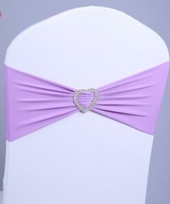 bandeaux en lycra bijoux en coeur de strass de diamants pastel