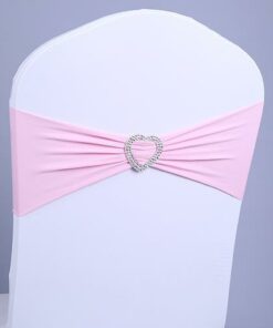 bandeaux en lycra bijoux en coeur de strass de diamants bonbon