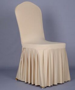 location housse de chaise lycra jupe champagne