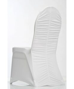 housse de chaise lycra plissée