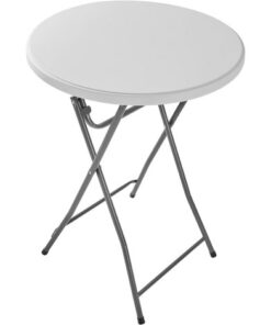 mange debout pliant plateau en plastique 80cm x80cm x110cm en acier gris