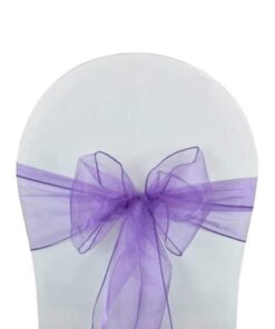 noeud de chaise organza violet