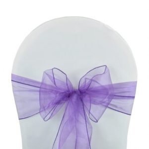 noeud de chaise organza violet