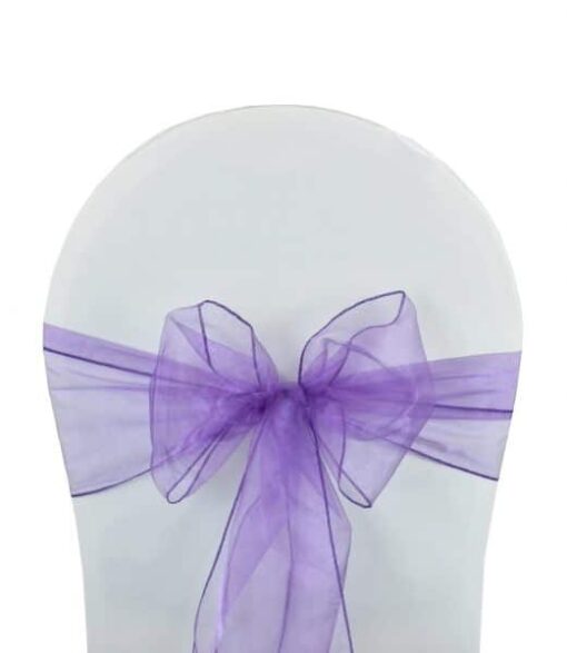 noeud de chaise organza violet
