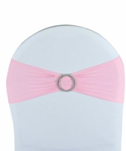 Noeud de chaise lycra rose