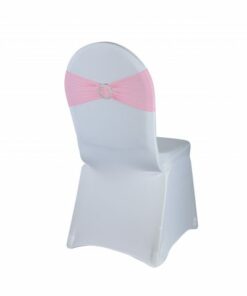 Noeud de chaise lycra rose