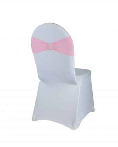 Noeud de chaise lycra rose