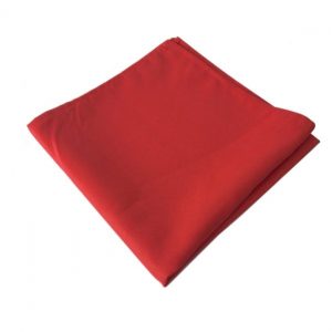Serviette carrée 50x50 cm rouge polyester location evenement