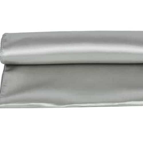 Chemin de table satin 30x275cm - N1 Événement chemin de table satin argent clair location evenement