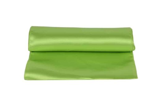 chemin de table satin vert anis location evenement