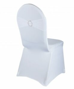 noeud de chaise en lycra blanc