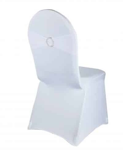 noeud de chaise en lycra blanc