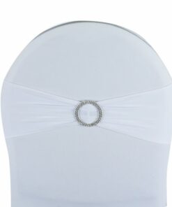 noeud de chaise en lycra blanc