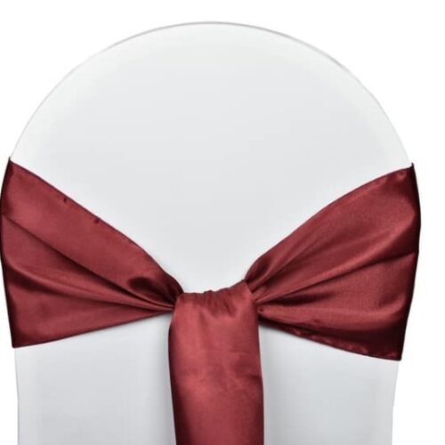Nœud de chaise satin - N1 Événement noeud de chaise satin bordeaux
