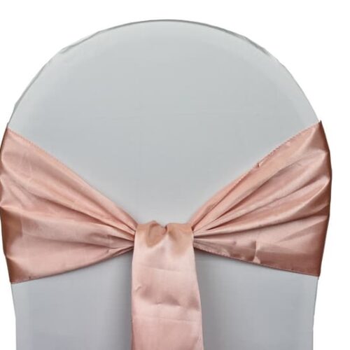 Nœud de chaise satin - N1 Événement noeud de chaise satin nude