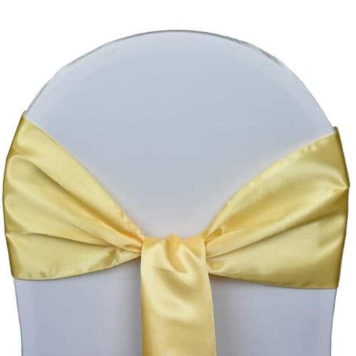 Nœud de chaise satin - N1 Événement noeud de chaise satin or