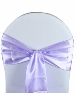 noeud de chaise satin parme