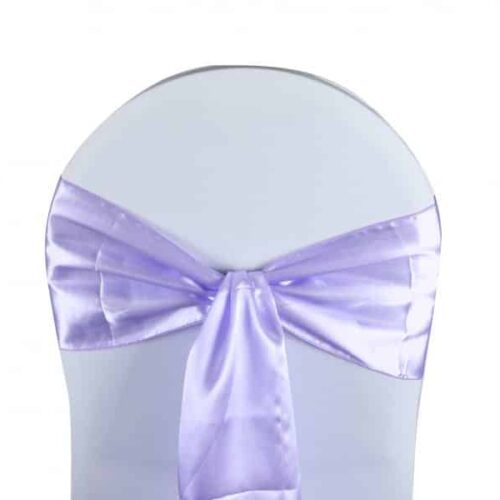 Nœud de chaise satin - N1 Événement noeud de chaise satin parme