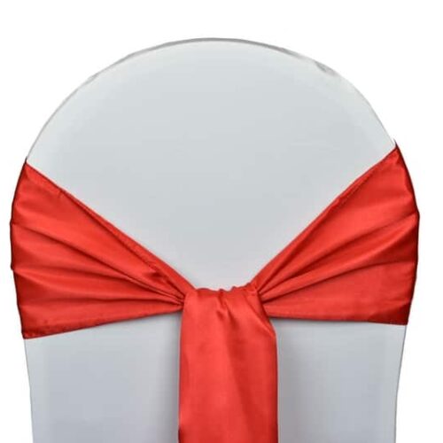 Nœud de chaise satin - N1 Événement noeud de chaise satin rouge