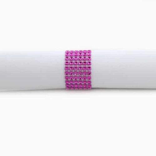 rond de serviette fushia sachet de 100