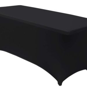 Lycra Nappe Élastique Rectangulaire Spandex noir