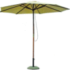 location parasol rond écru 300cms + pied