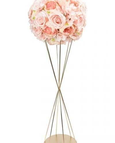 centre de table diabolo 80 cm Or Rose