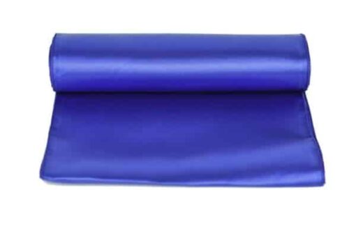 CHEMIN DE TABLE BLEU ROI satin