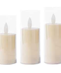 Location Bougie LED en verre GM lot 3