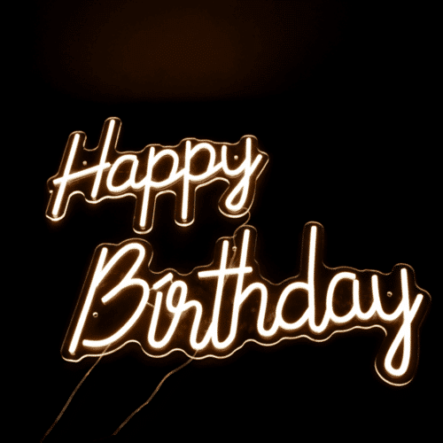 Panneau LED Happy birthday