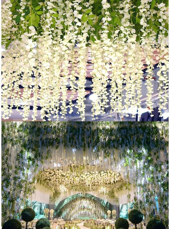 Location Fleurs Artificielles - Glycines (Lot de 12) – Image 2