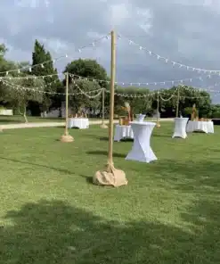 location mat en bois guirlande