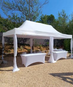 location voilage pied tente