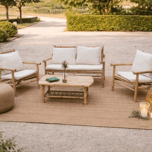 Location Salon de jardin en bambou