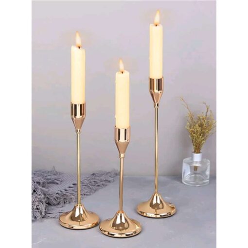 Location Lot 3 bougeoirs Rose Gold