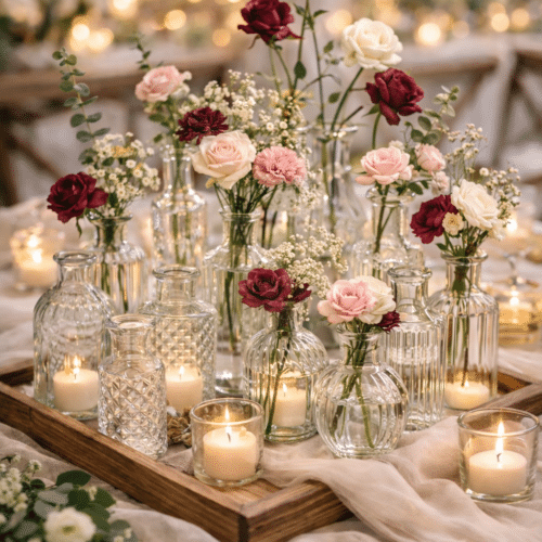 Location Vases en Verre - Lot de 24 - N1 Événement Location Vases en Verre - Lot de 24 - N1 Événement