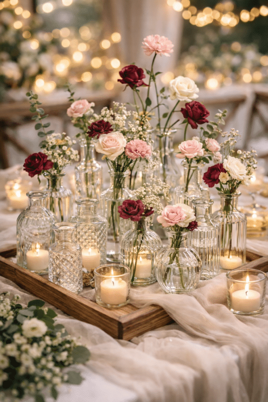 Location Vases en Verre - Lot de 24