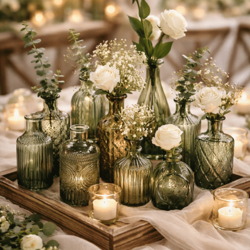 Location Vases en Verre - Lot de 24