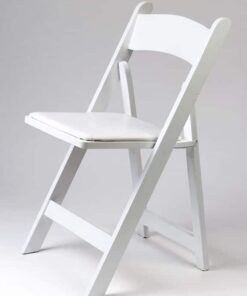 Chaise wedding blanche