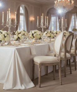 Chaise médaillon beige