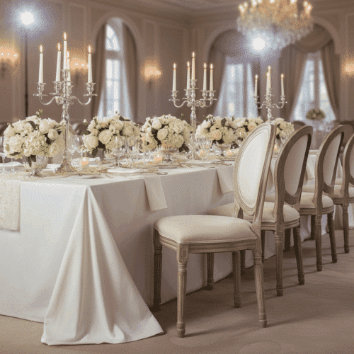 Chaise médaillon beige