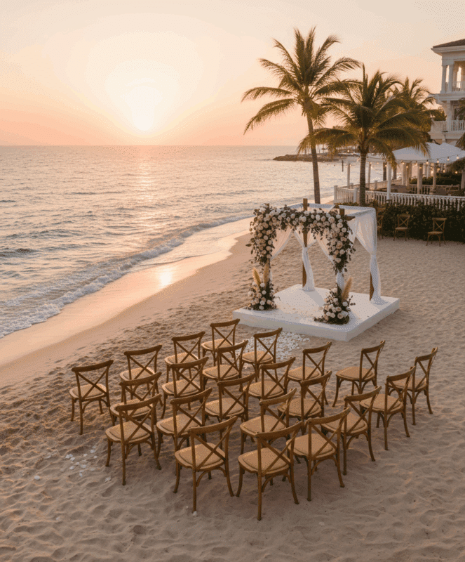 Location Chaise en Bois Naturel