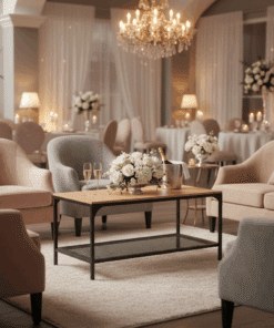 Location Table Basse Noir et Bois