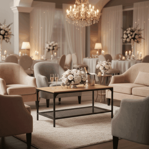 Location Table Basse Noir et Bois