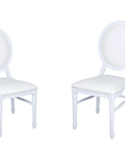 Chaise médaillon blanche